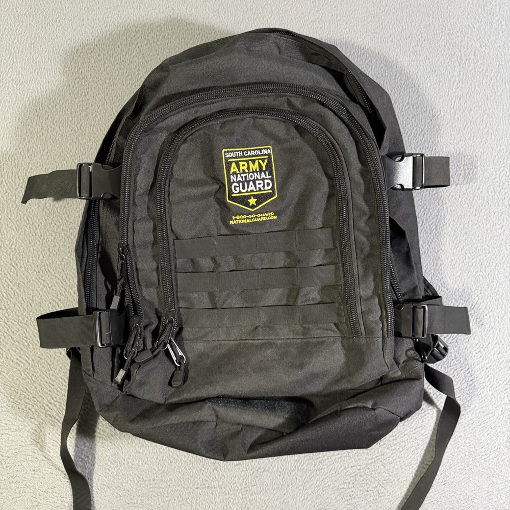 US Army South Carolina National Guard‎ Black Backpack Multi-Use Bag Military